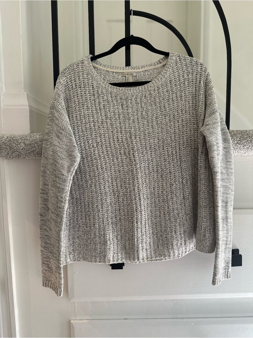 H&M Relaxed Fit Grey Knit Sweater